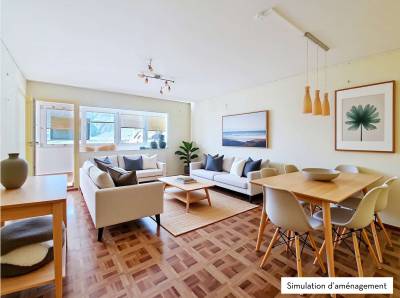 Riddes, appartement traversant de 4.5 pièces de 92 m2 avec balcon fermé, place de parc et garage box - Appartement à Riddes